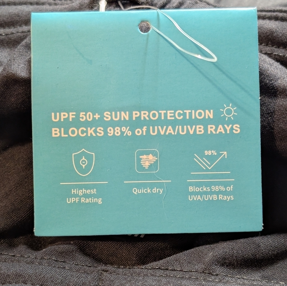 NWT Willit Black Quick Dry Stretch Shorts UPF 50+ - Picture 8 of 11